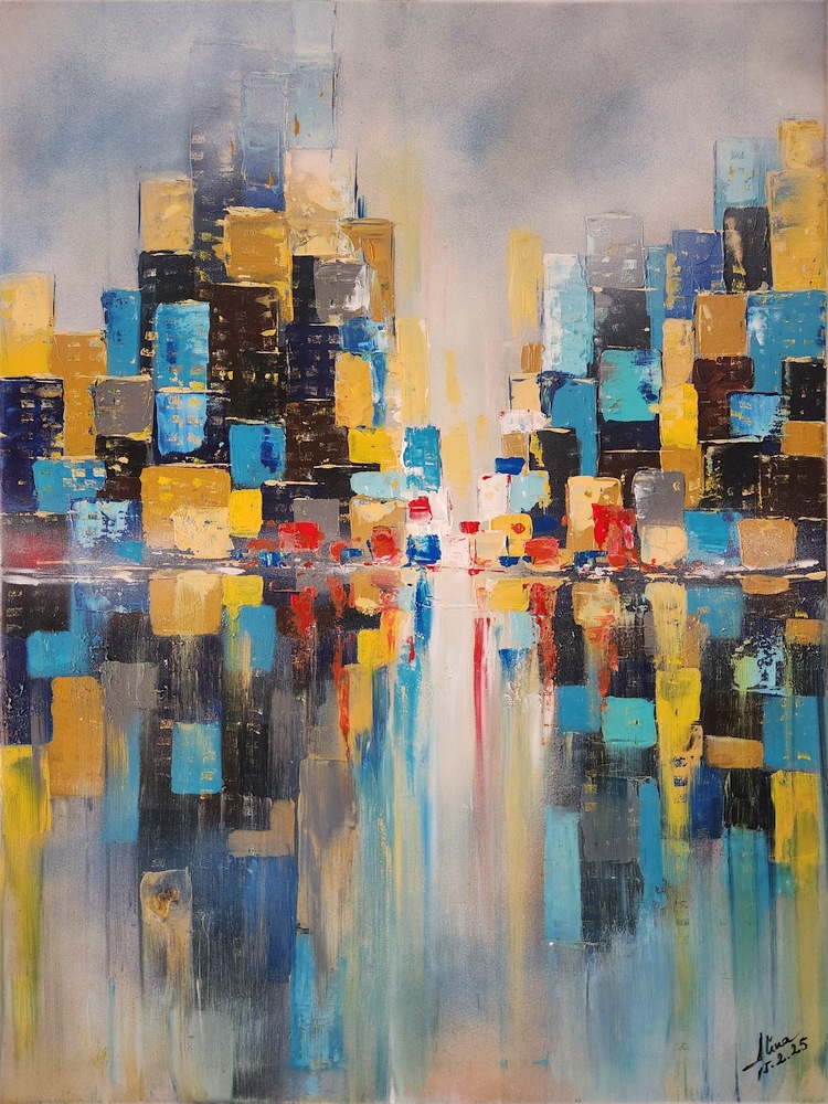 ArteDiAlina.com painting: Living in a Box